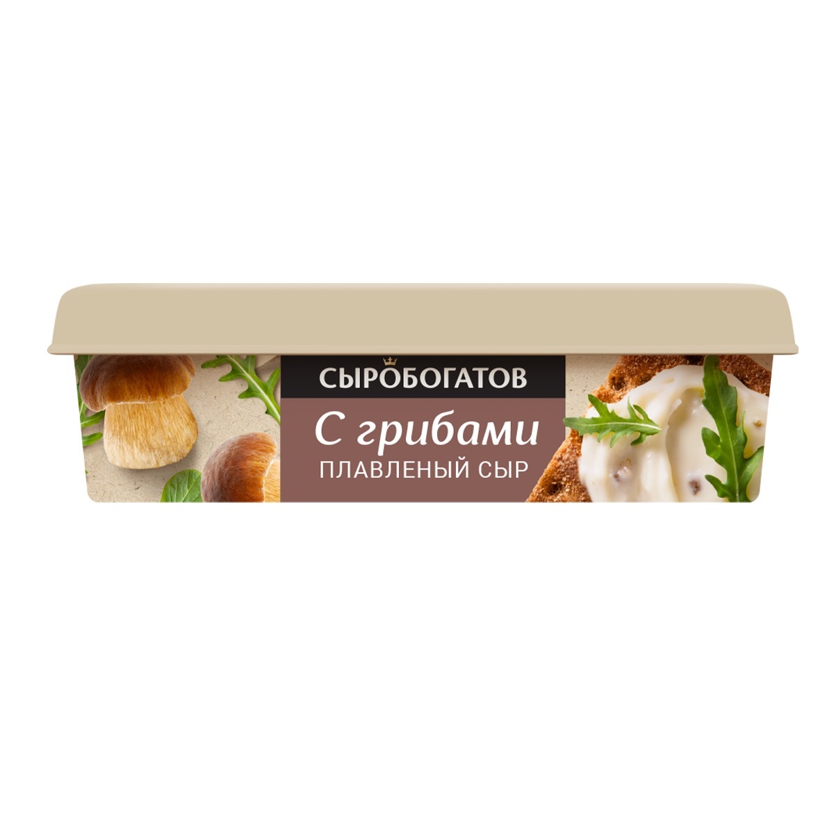 Cыр плавленый Сыробогатов С грибами ванночка 50% 200г