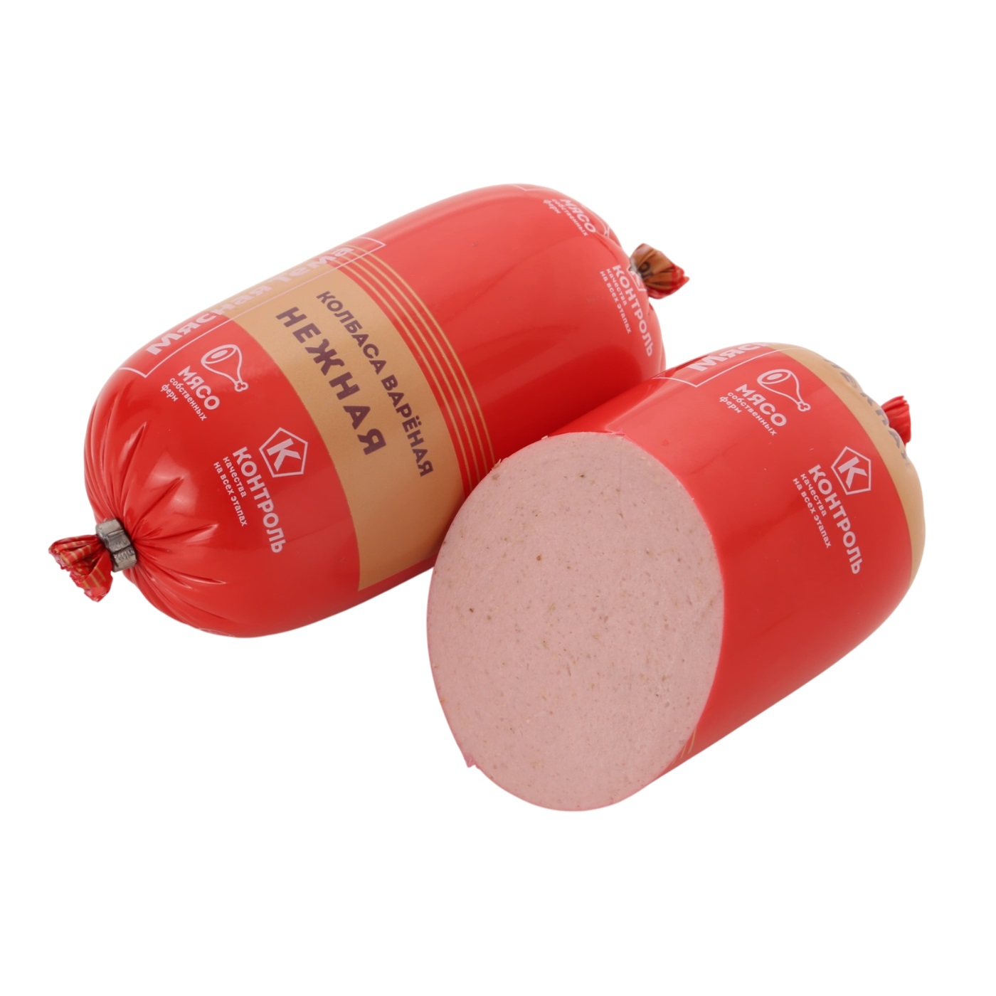 Колбаса СИБАГРО вареная Нежная охл П/О Мясная тема 0,45кг