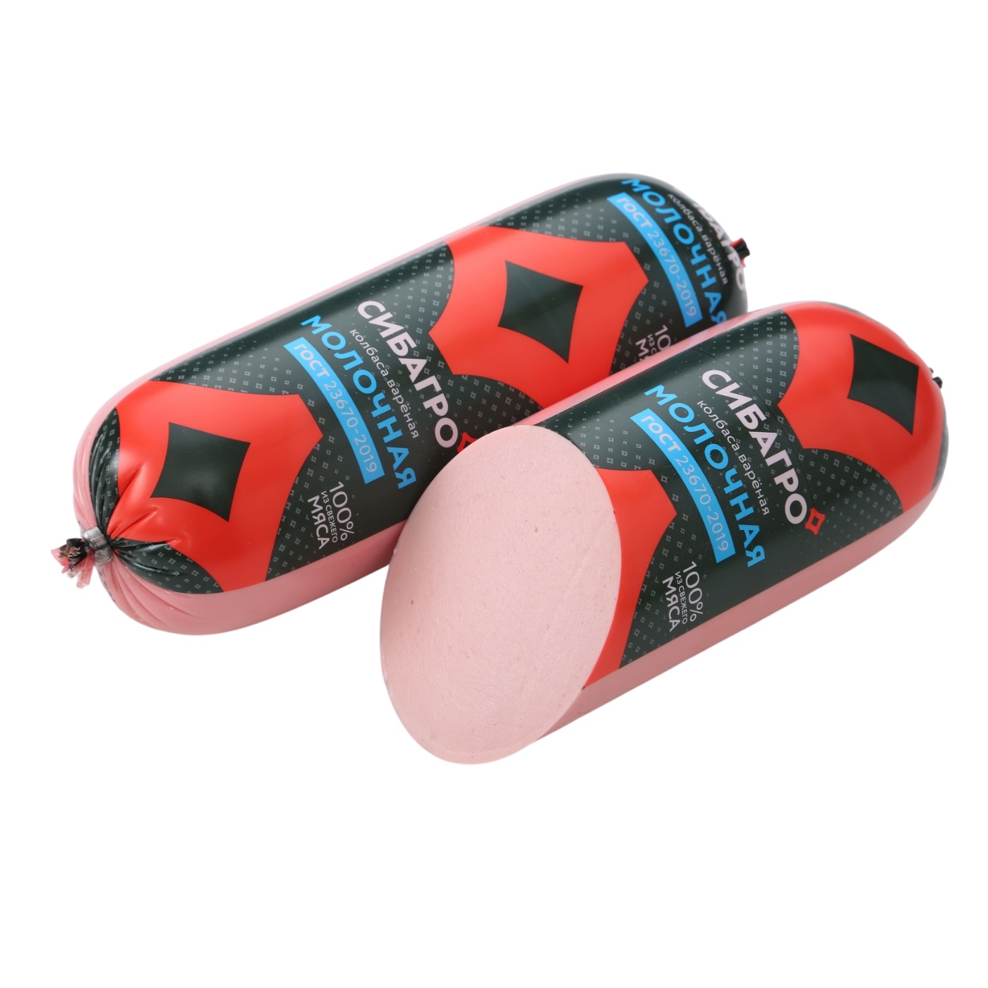 Колбаса СИБАГРО вареная ГОСТ Молочная охл П/О 0,45кг