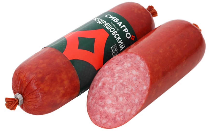 Колбаса СИБАГРО В/К Сервелат Кудряшовский охл Ф/З ВУ 0,35кг