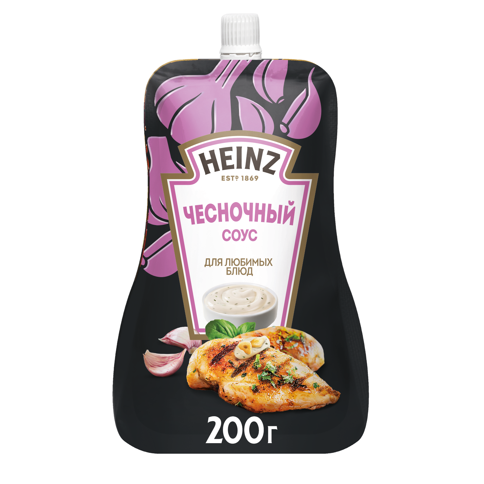 Соус Heinz Чесночный, дой-пак, 200г
