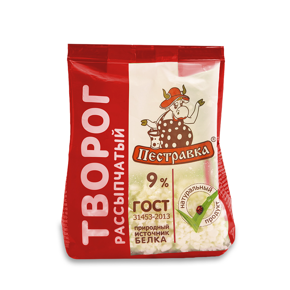 Творог Пестравка 9% Стабилобэг 300г