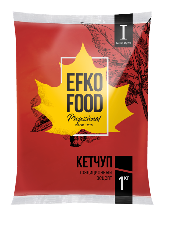 Кетчуп EFKO FOOD professional Томатный 1 категории балк 1 кг