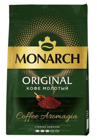 Кофе МОНАРХ ОРИДЖИНАЛ натур.молотый м/у 12*70г
