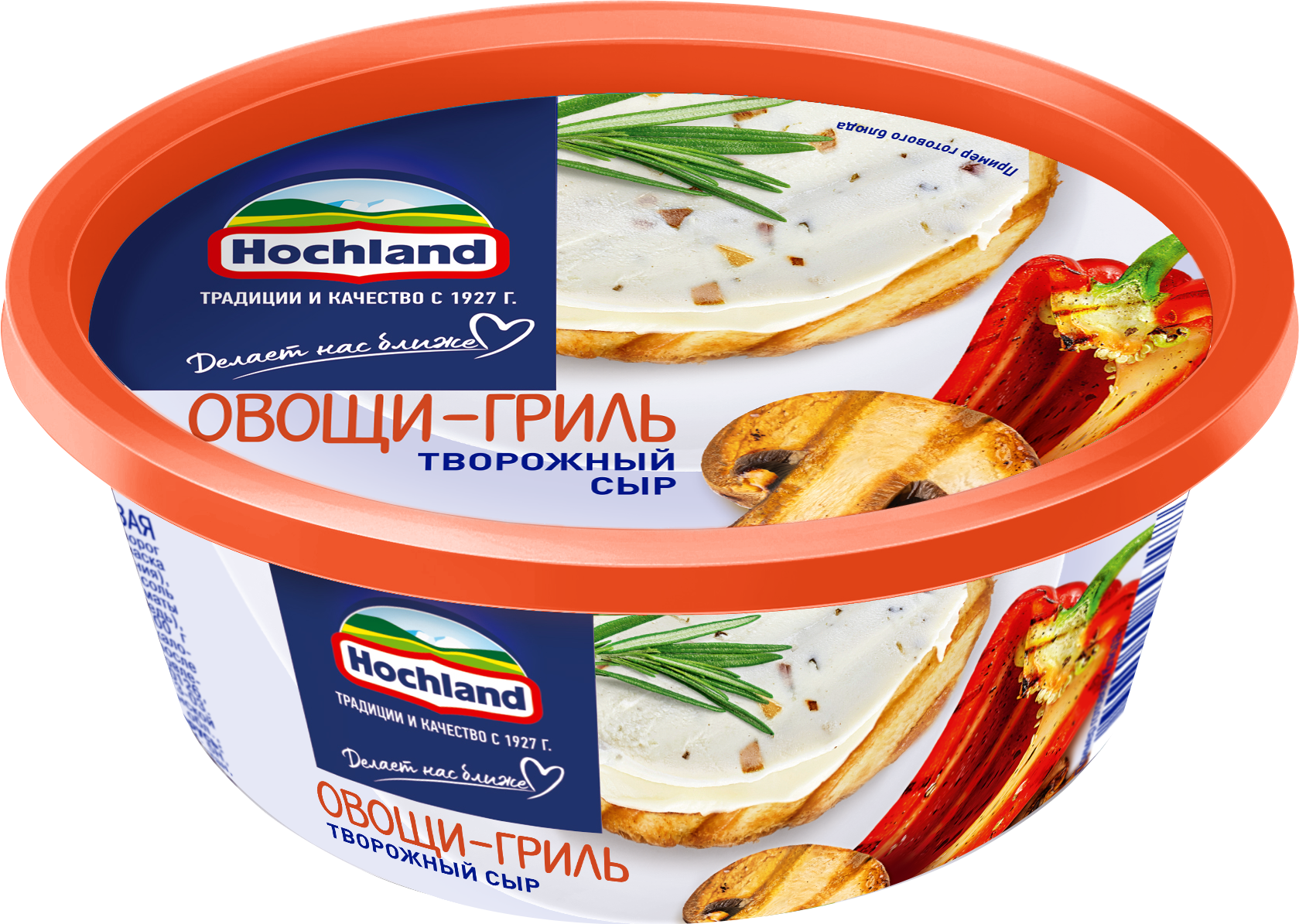 Сыр Хохланд творожный овощи-гриль 60% пл/в 140 г