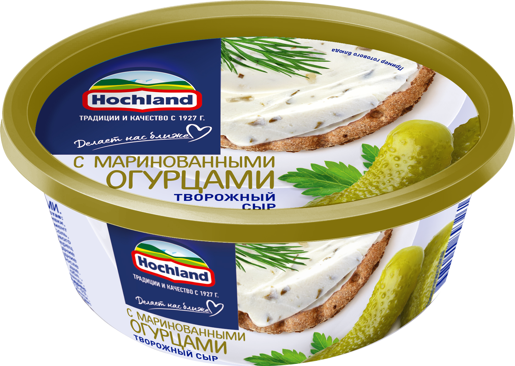 Сыр Хохланд творожный маринов. огурцы 60% пл/в 140 г