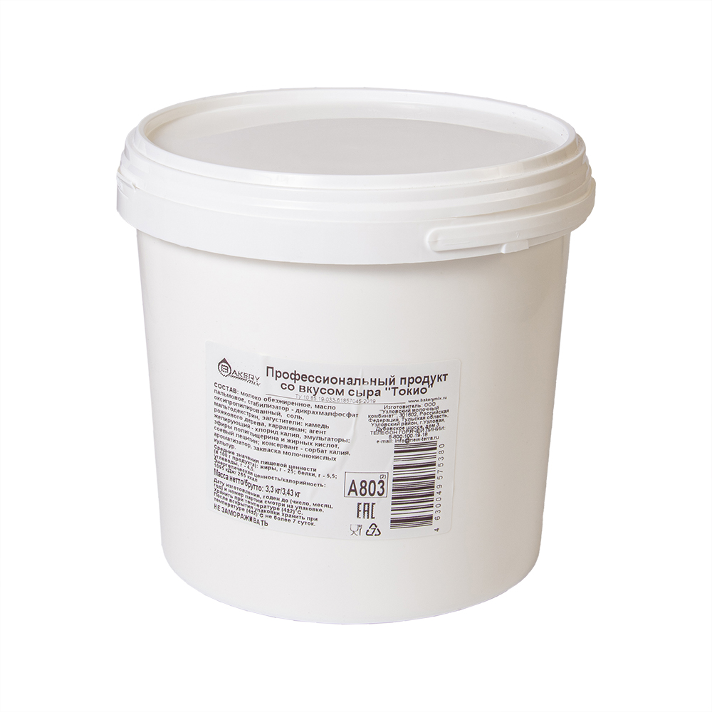 Продукт со вкусом сыра Токио Узловский МК 25% Пласт.ведро 3,3кг