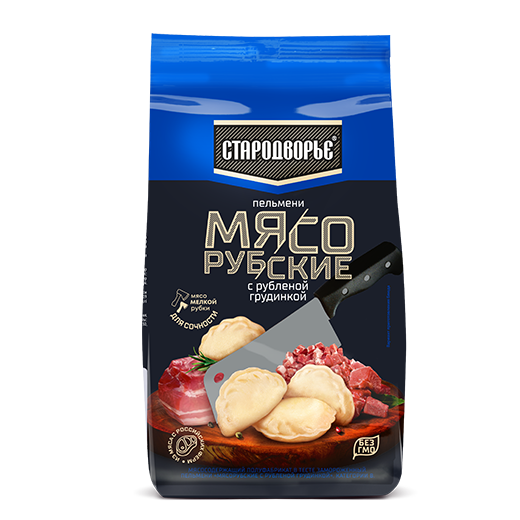Пельмени Стародворье Мясорубские с рубленой грудинкой 0.7 кг