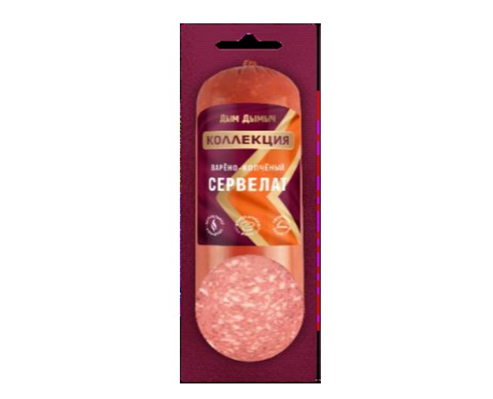 Колбаса в/к Дым Дымыч Коллекция Сервелат шт 0,35 кг