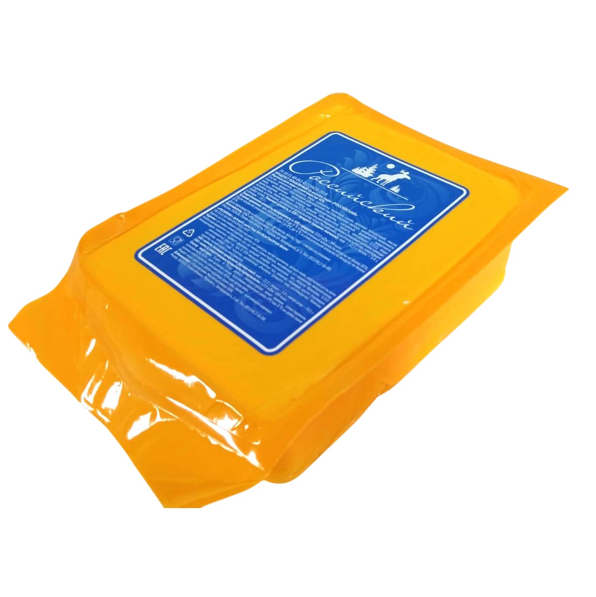 Продукт плавленый со вкусом сыра Российский, брусок 800г