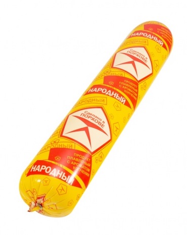 Продукт плавленый Народный копченый, 40%, батон,1,3кг НДС 20%