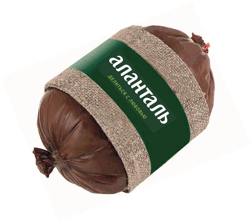 Сыр плавленый Аланталь №70 40%, батон серпянка 500г