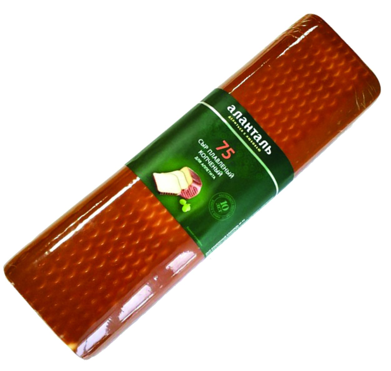 Сыр плавленый Аланталь №75 40% (низколактозный), батон кв., 1,2кг
