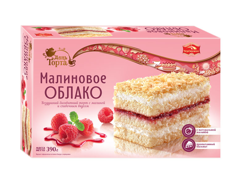 Торт Малиновое облако 0,39кг