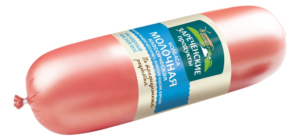 Колбаса вареная Зареченские продукты Молочная п/а вес