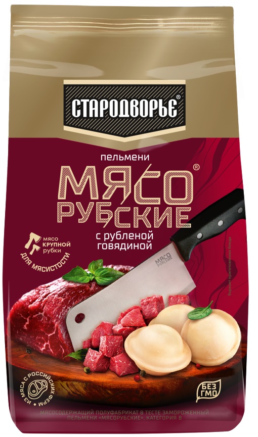 Пельмени Стародворье Мясорубские с рубленой говядиной 0.7 кг