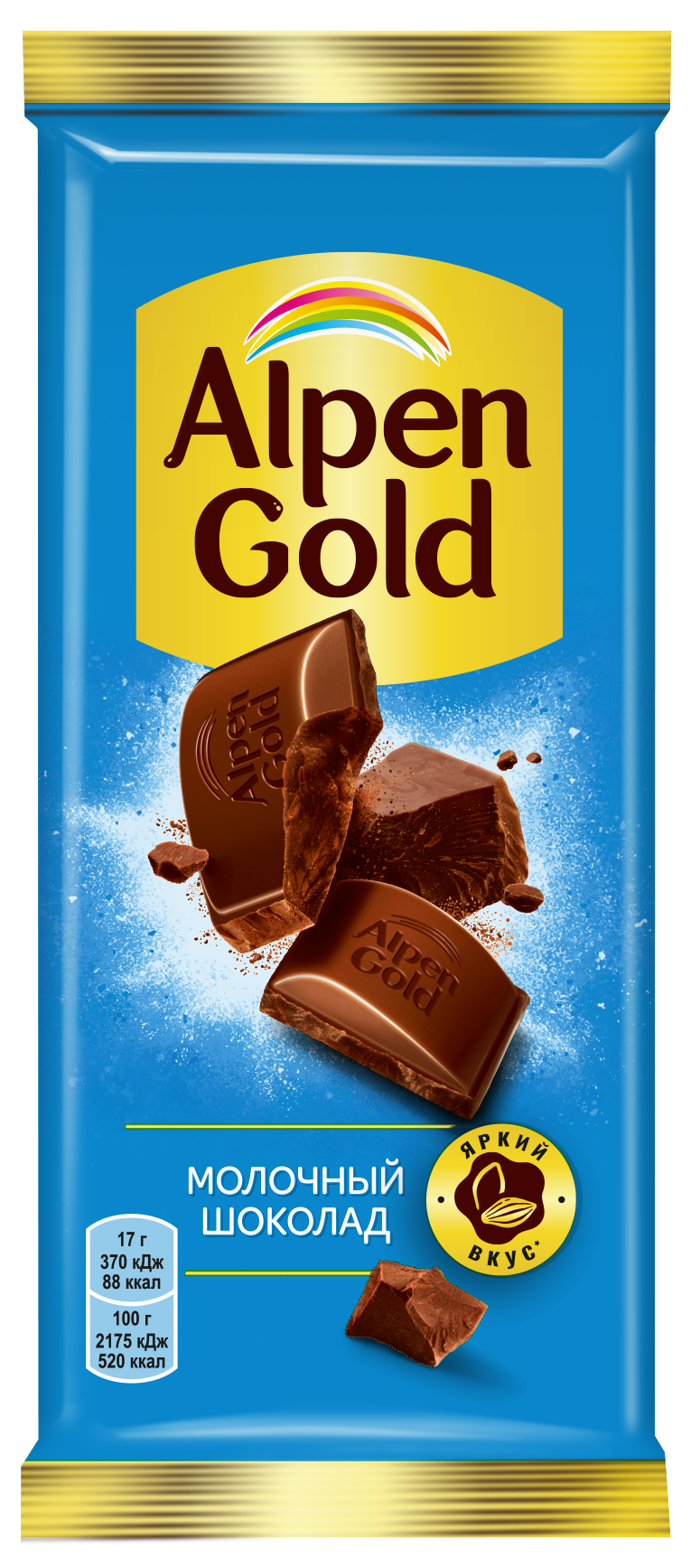 Шоколад Альпен Гольд молочный 22х80г