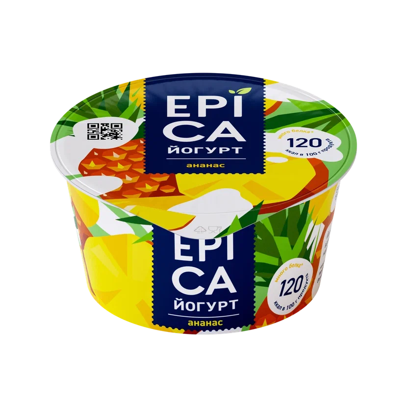 Йогурт EPICA 4,8% Ананас, 130г