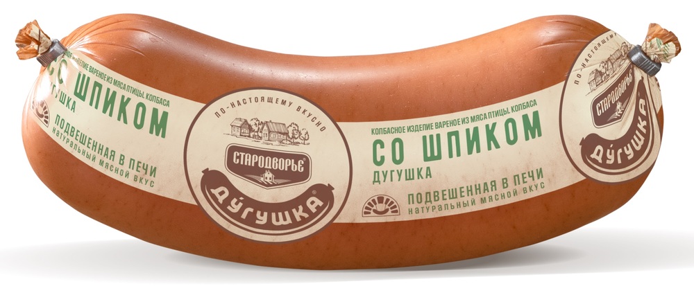 Колбаса вареная Стародворье Дугушка со шпиком вес (60 суток)