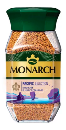 Кофе МОНАРХ Pacific Selection натур.раств.сублимир с/б 12*90г