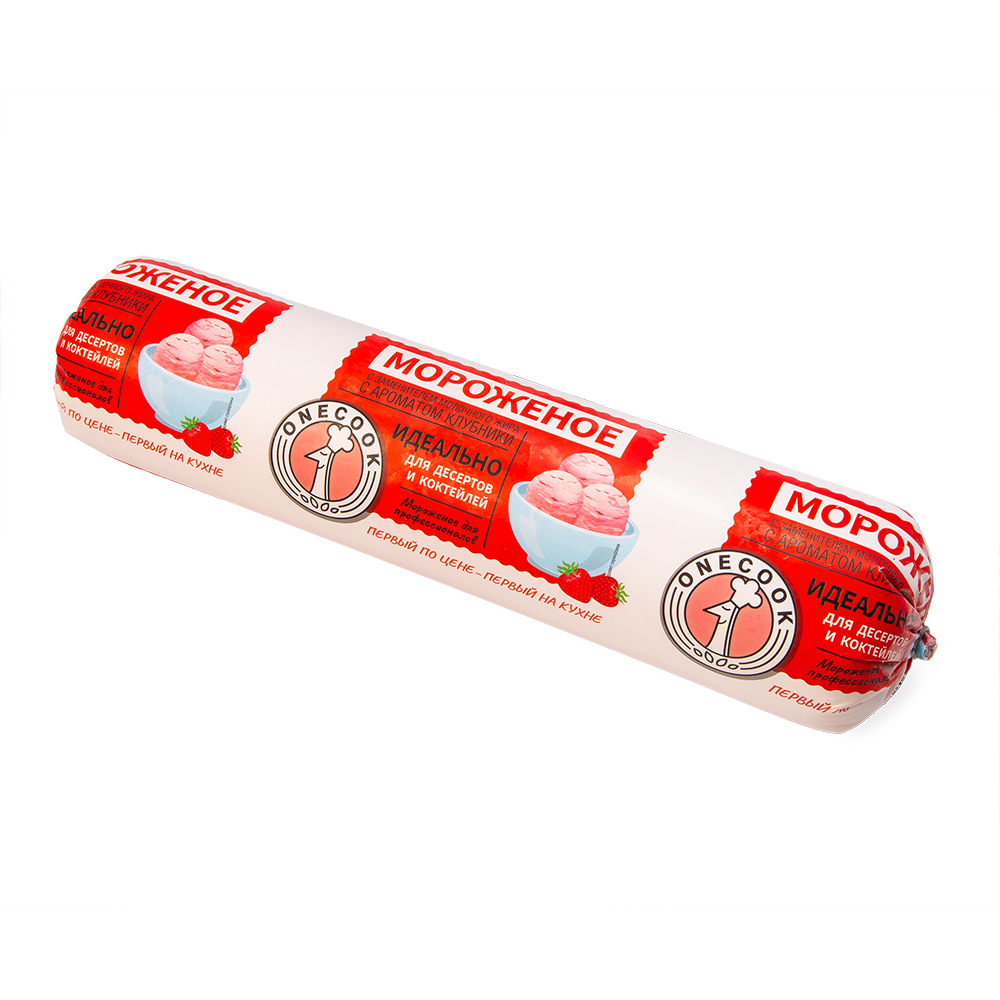 03.Мороженое ONE COOK с аром. клубн. 6% пакет 1000г код 162