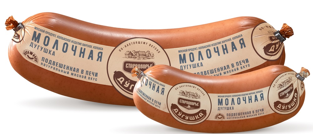 Колбаса вареная Стародворье Молочная Дугушка Вес (60 сут)