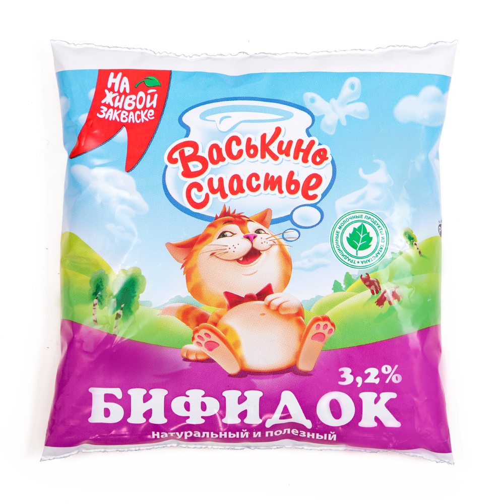 Бифидок Васькино счастье 3,2% фин-пак 450 г