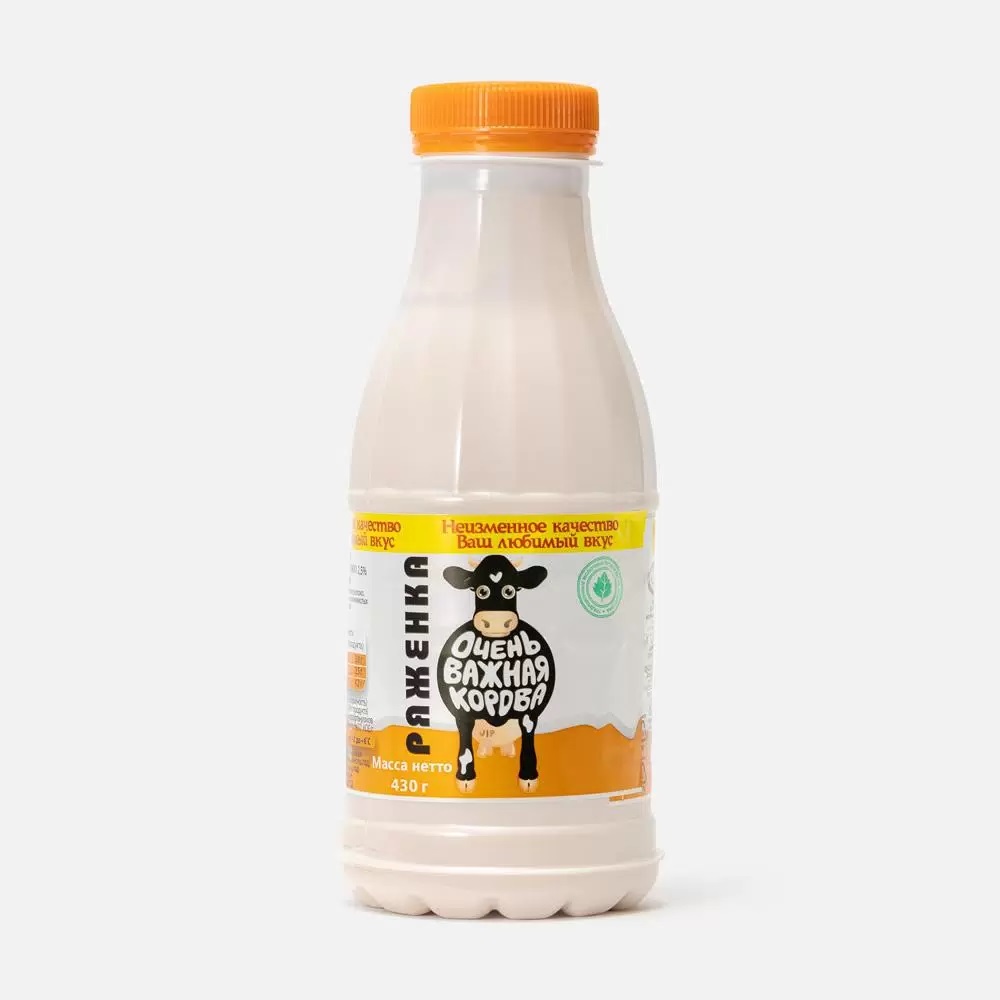 Ряженка ОВК 2,5 % ПЭТ 430 г