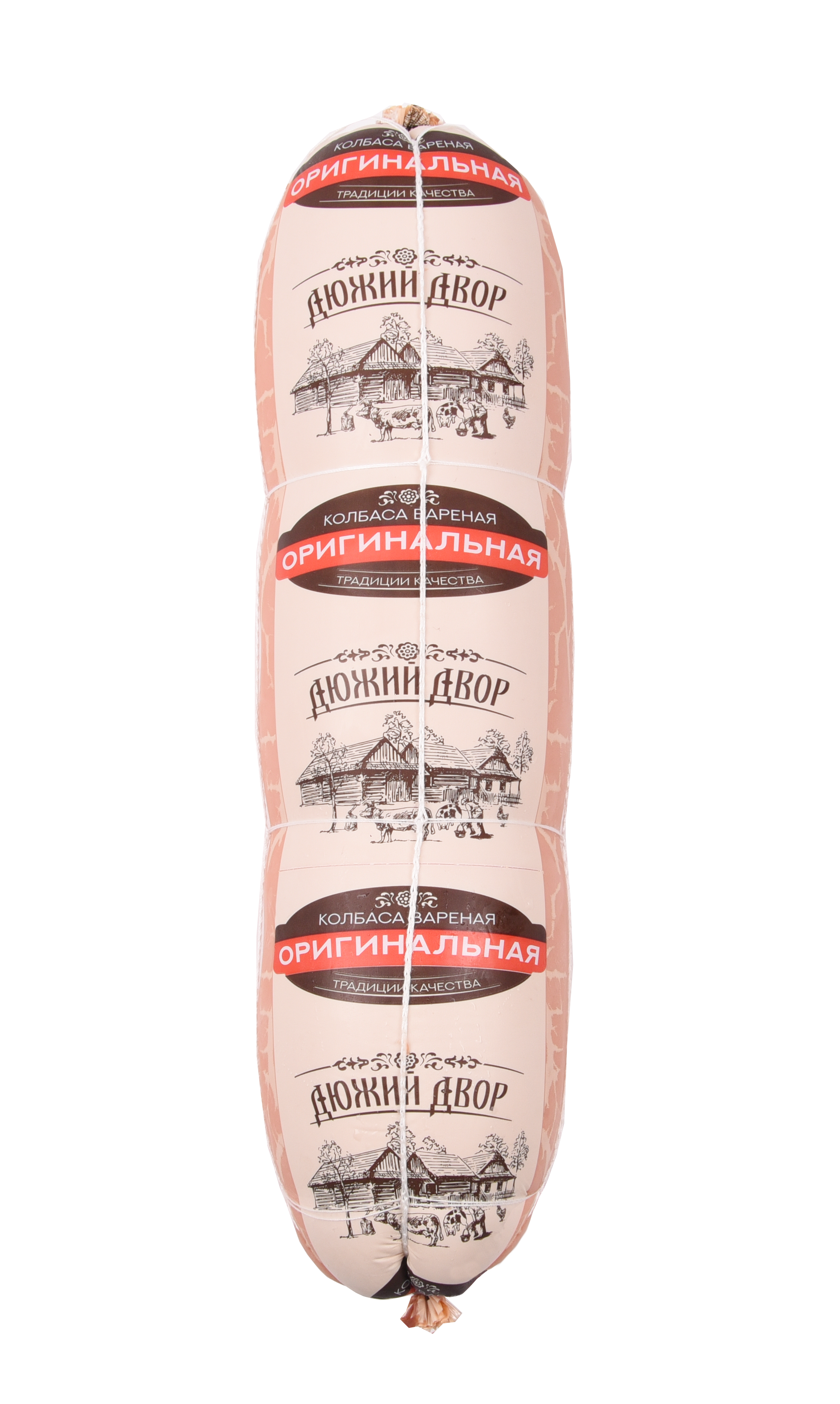 Колбаса вареная Дюжий Двор Оригинальная ~2,4 кг вес