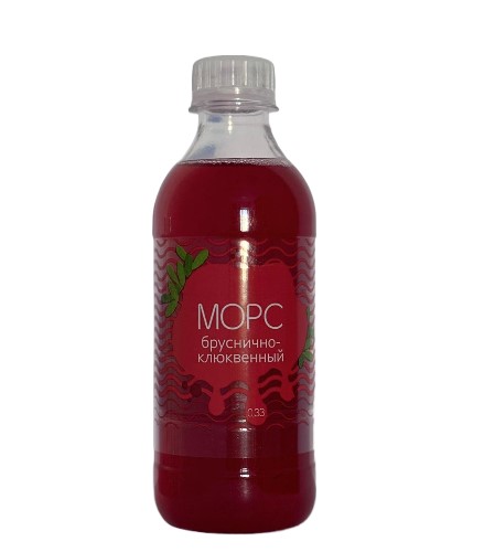 Морс бруснично-клюквенный Суши Маркет/Лаваш 0,33 л.