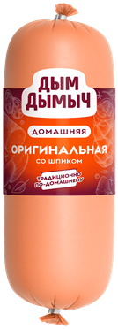 Колбаса вареная Дым Дымыч Домашняя Оригинальная со шпиком вес