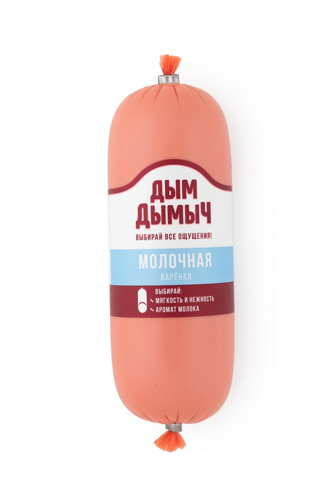 Колбаса вареная Дым Дымыч Молочная шт 0,4 кг.
