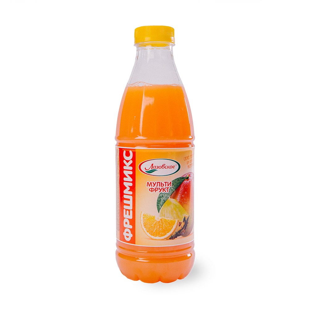 Напиток сывороточный Лазовский с соком мультифрукт пастеризованный ПЭТ 930г