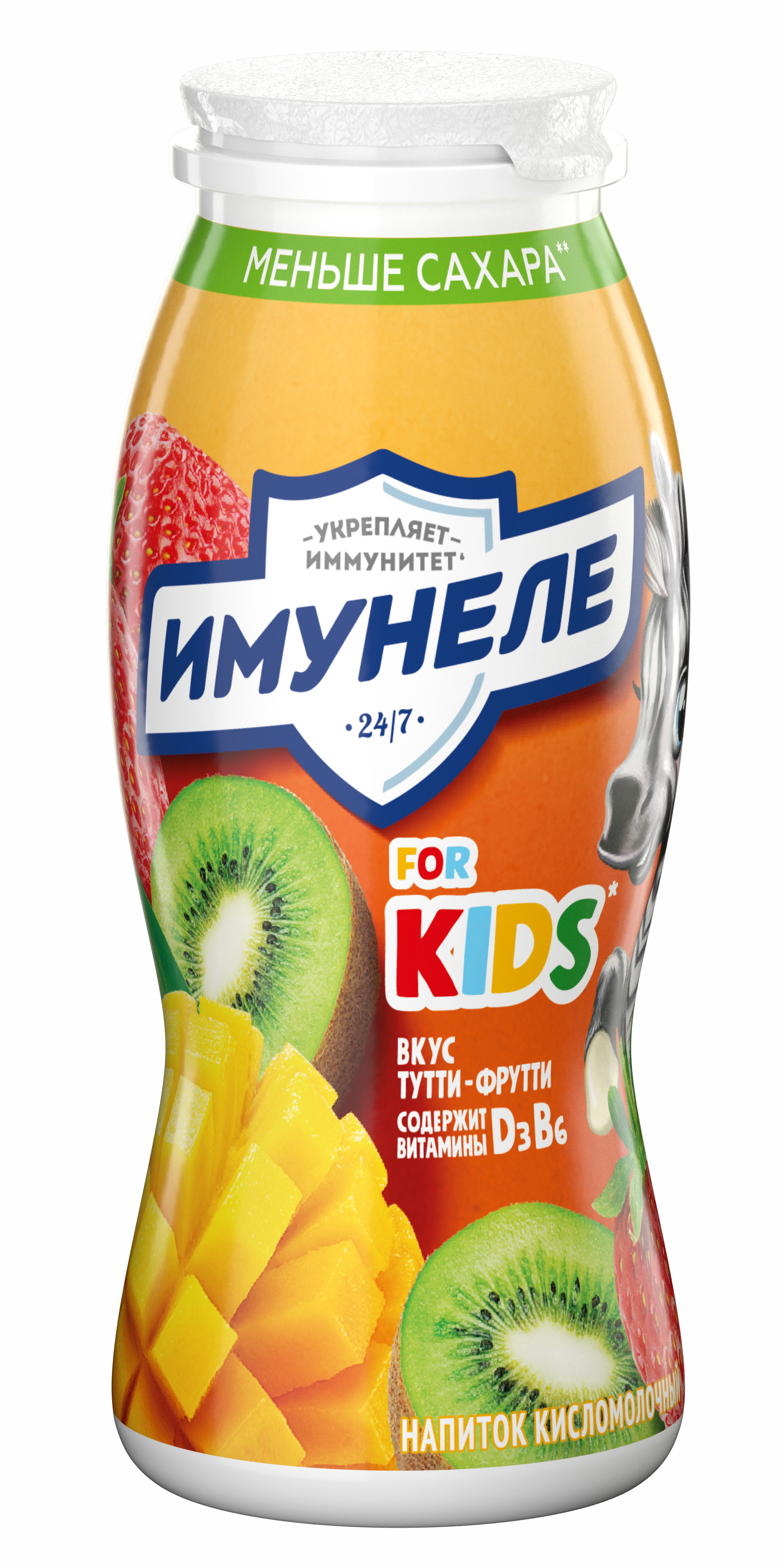 Напиток Имунеле Кидс 1,5% 100г Тутти-Фрутти (12шт) СТ