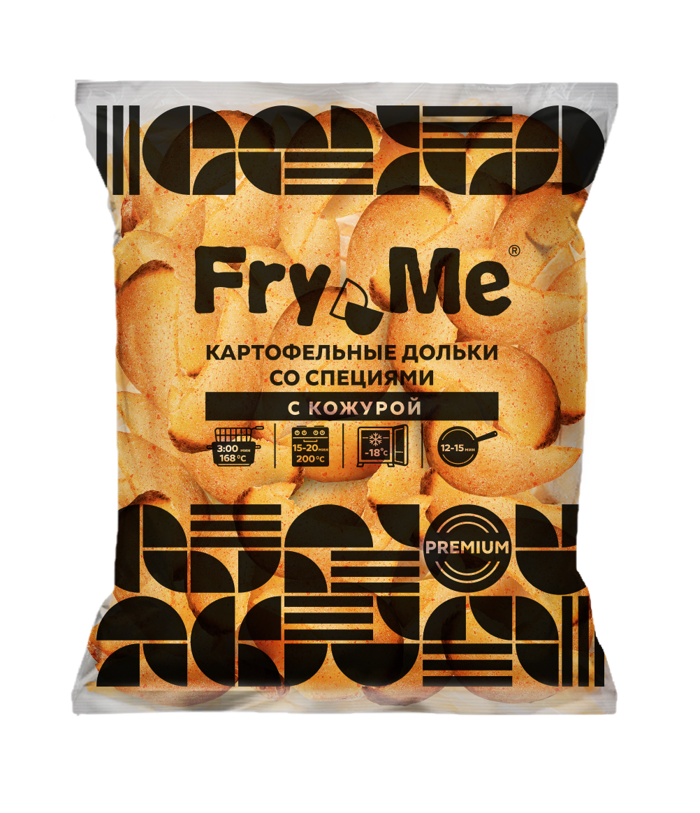 Картофельные дольки Fry Me W01 Premium со специями пакет 2,5 кг