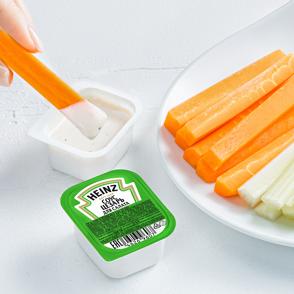 Соус Heinz Цезарь порционный дип-пот, 25мл