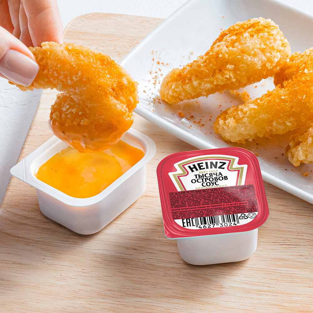 Соус Heinz Тысяча островов порционный дип-пот, 25мл