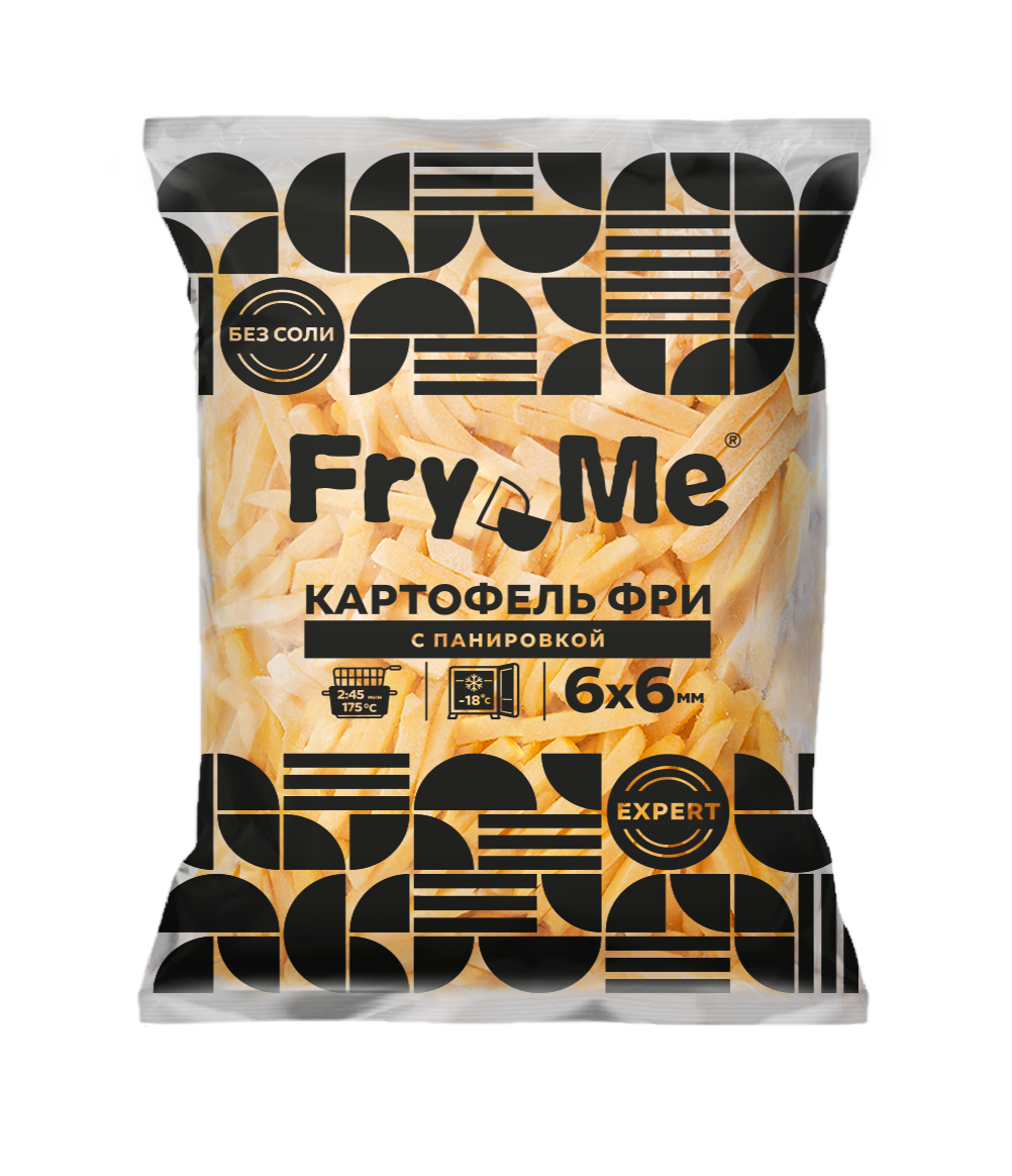 Картофель фри Fry Me Expert FMS6 с панировкой 6х6 мм