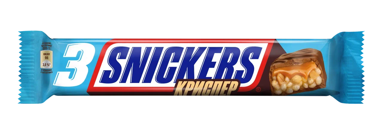 Шоколадный батончик Snickers Криспер 20г
