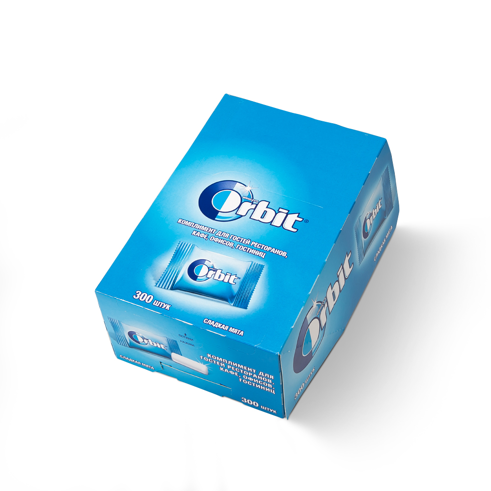 Жевательная резинка Orbit Сладкая Мята 1,36г*300шт, 408г