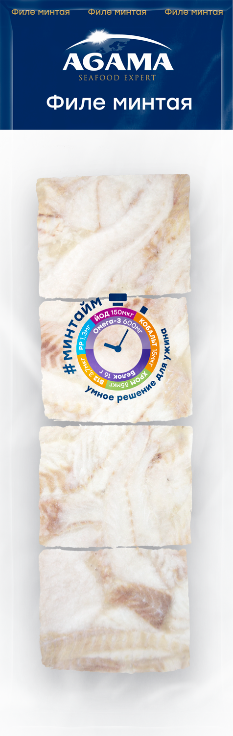 Порционное филе минтая с/м 12*400г (Agama 100% качество)