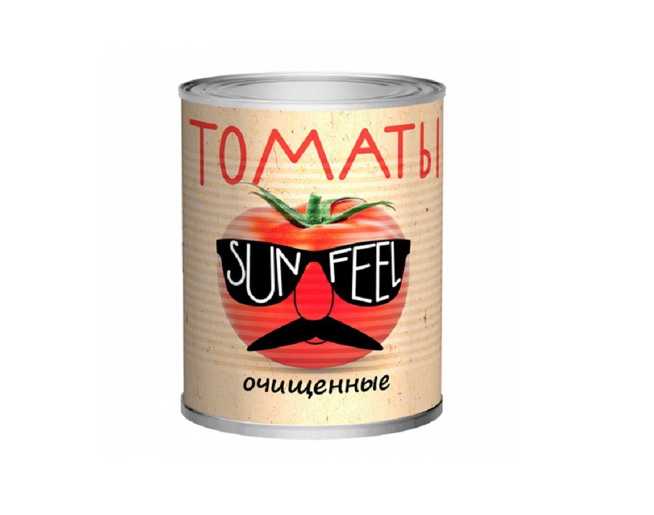 Томаты 850мл в с/с, очищенные, SUNFeel