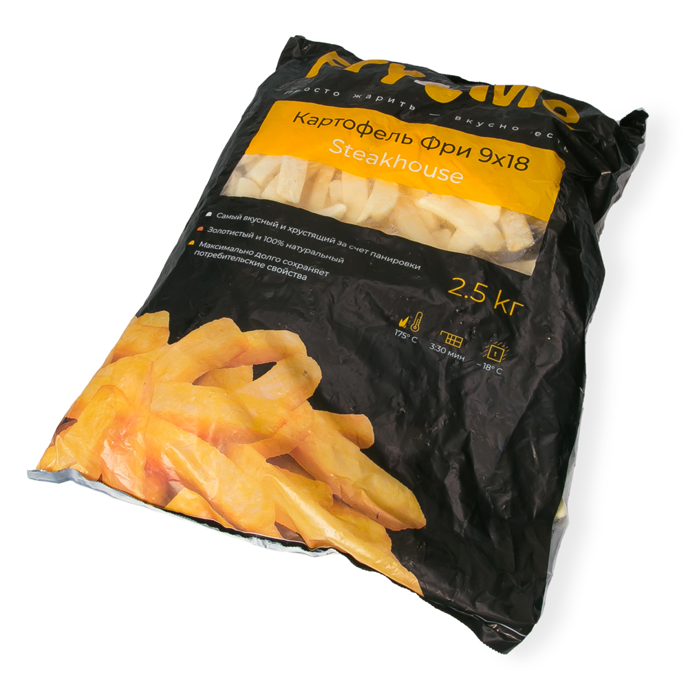 Картофель фри Steakhouse FMS18 Fry Me 9х18мм 2,5 кг