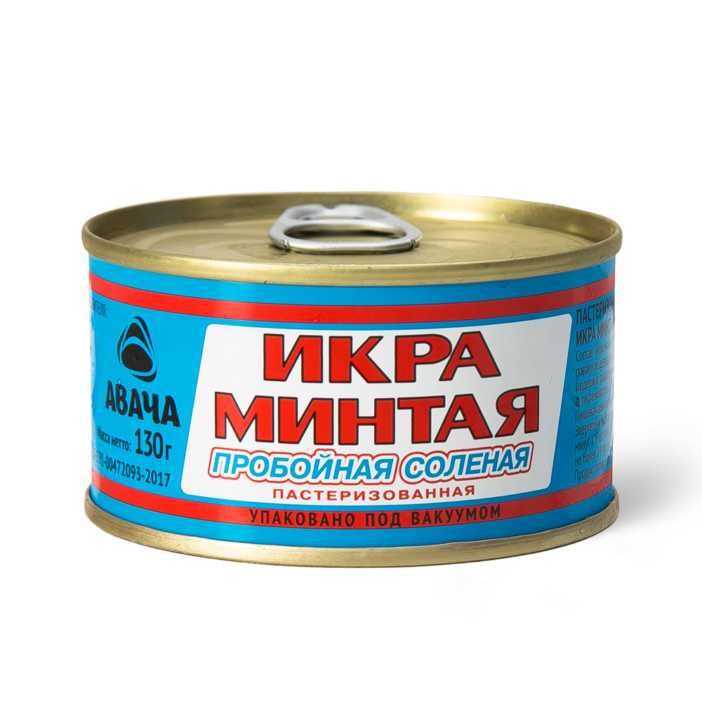 Икра минтая Наутилус пробойная сол.ж/б 130г