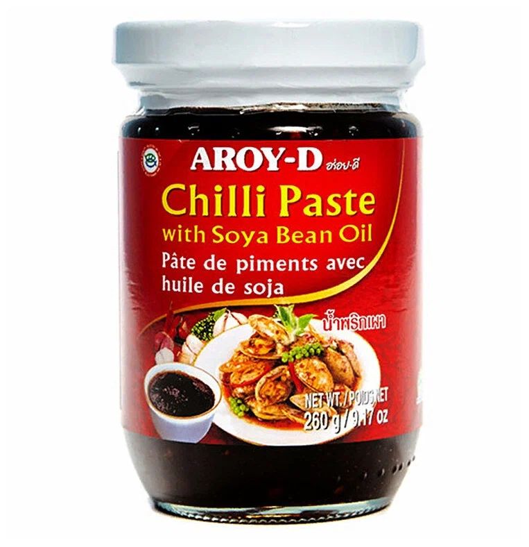 Паста чили с соевым  маслом, ТМ AROY-D, 260 г, шт