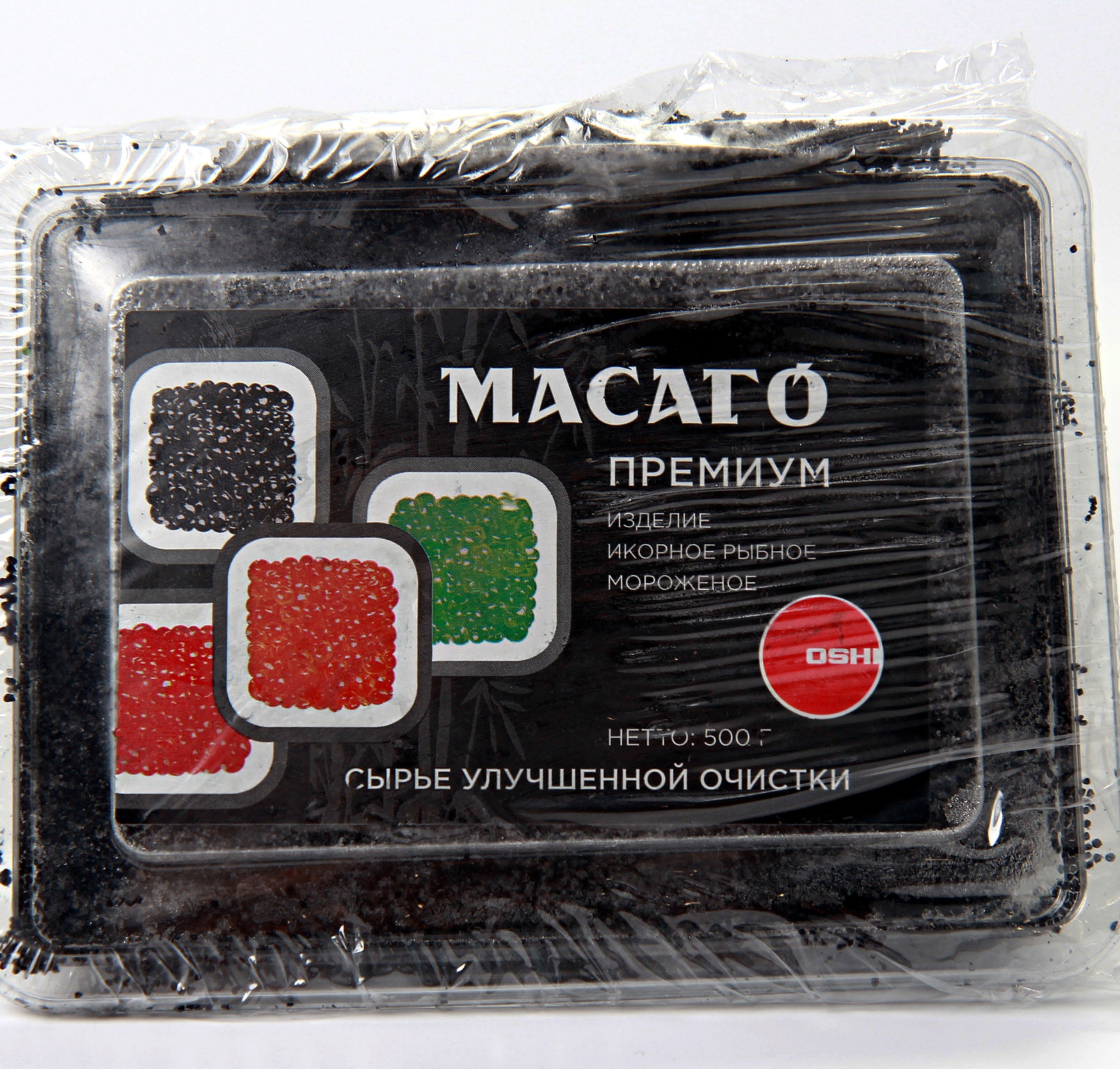 ИКРА МАСАГО С/М (ЧЕРНАЯ), 500 г