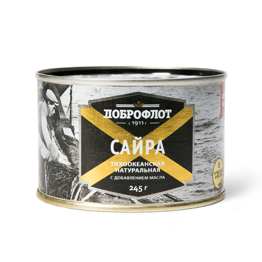 Сайра НДМ №6 с/к 245 гр. 24 шт ДОБРОФЛОТ