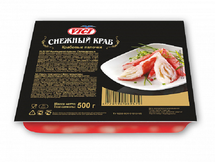 Крабовые палочки  охлаж. Снежный краб 500гр/8шт.. VICI