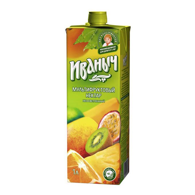 Нектар Мультифруктовый 0,95л 12 шт Иваныч