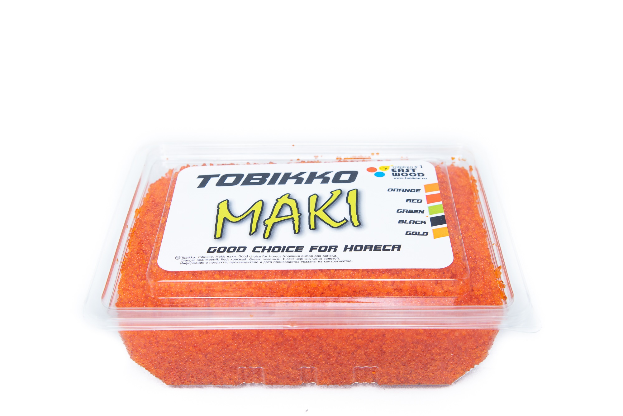 Икра летучей рыбы ОРАНЖЕВАЯ (для Тануки), 500 г